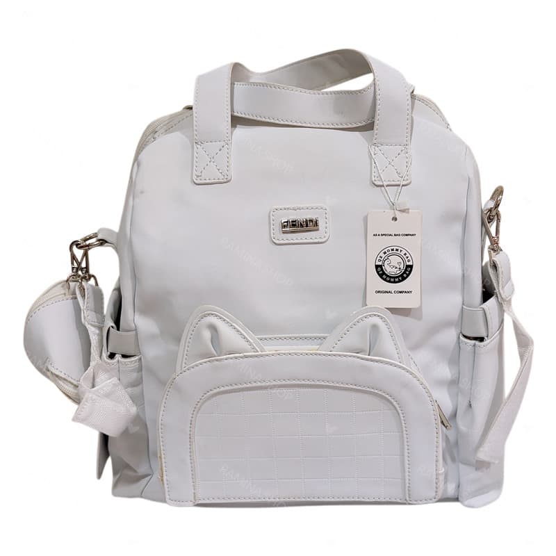 کوله پشتی لوازم مادر و کودک طرح گربه مامی بگ Mommybag — تصویر ۹