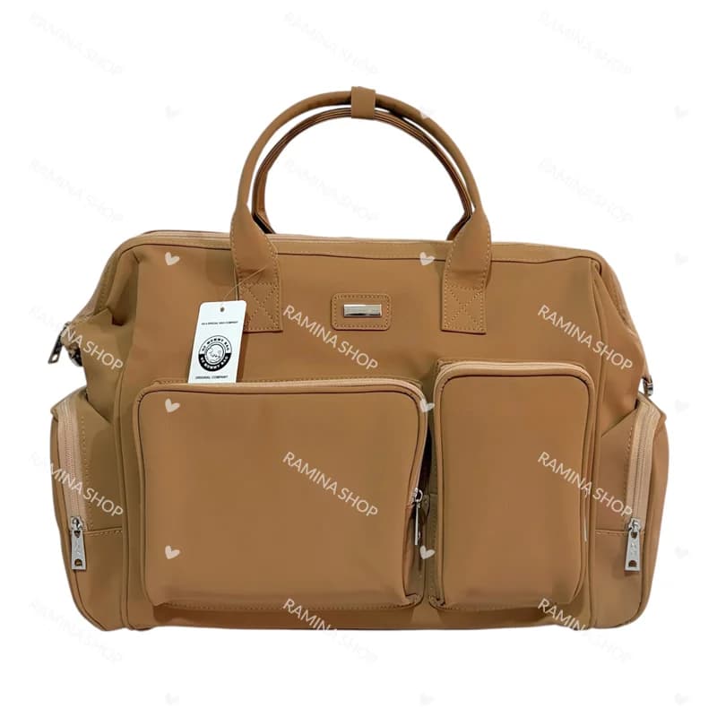 ساک لوازم رو دوشی مادر طرح چرم QZmommybag — تصویر ۴