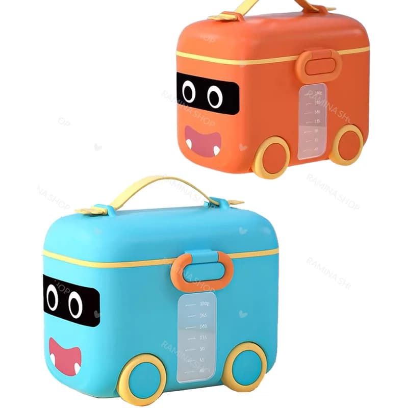 ظرف نگهداری شیرخشک 180 گرمی طرح ماشین Smart Baby