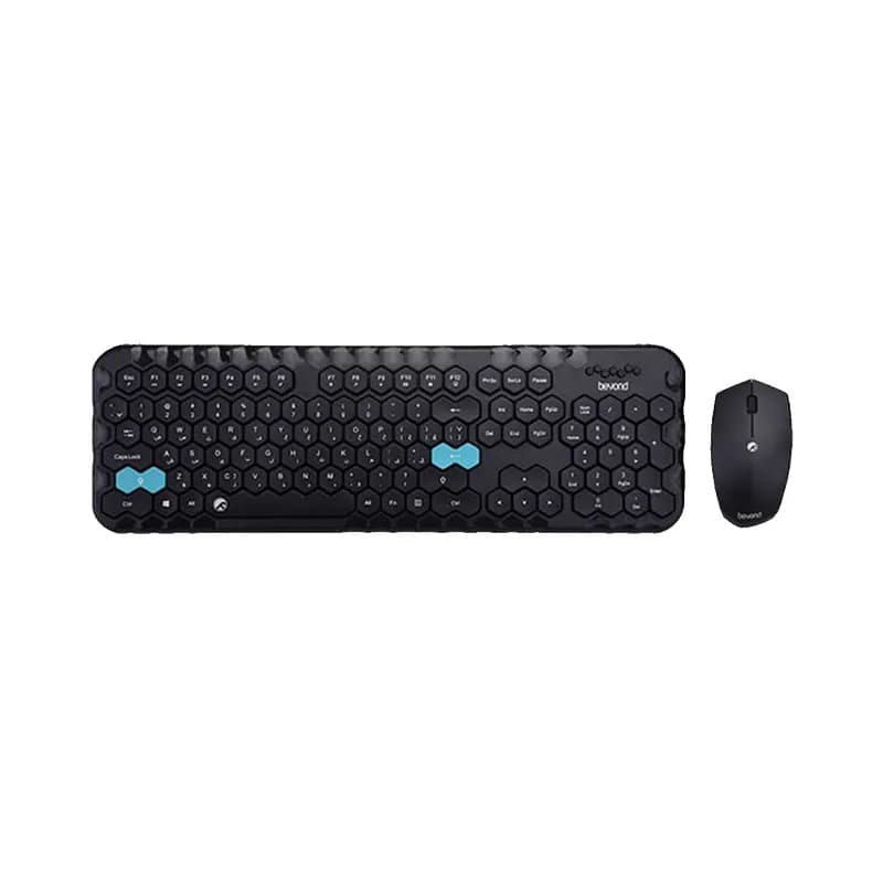 کیبورد و ماوس بی سیم بیاند مدل BMK 8301 RF ا Beyond BMK-8301 RF Keyboard and Mouse-EX
