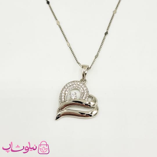 گردنبند دخترانه ژوپینگ مدل قلب نگیندار — تصویر ۲