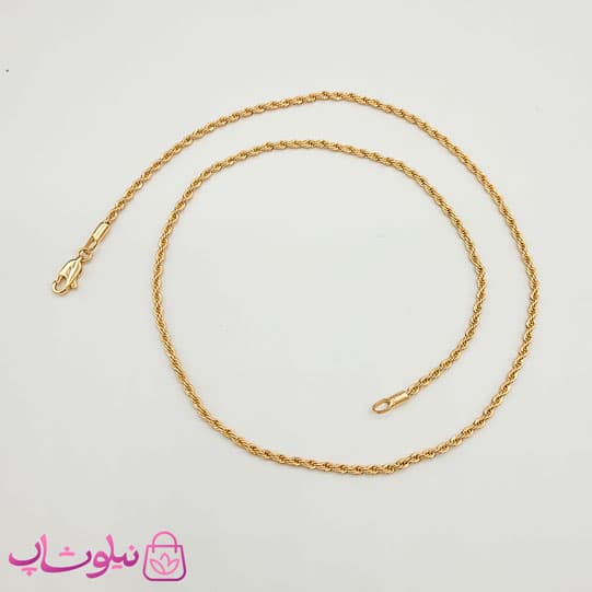زنجیر طنابی ژوپینگ طول 45 سانت عرض 3 میل کد 4591 — تصویر ۲