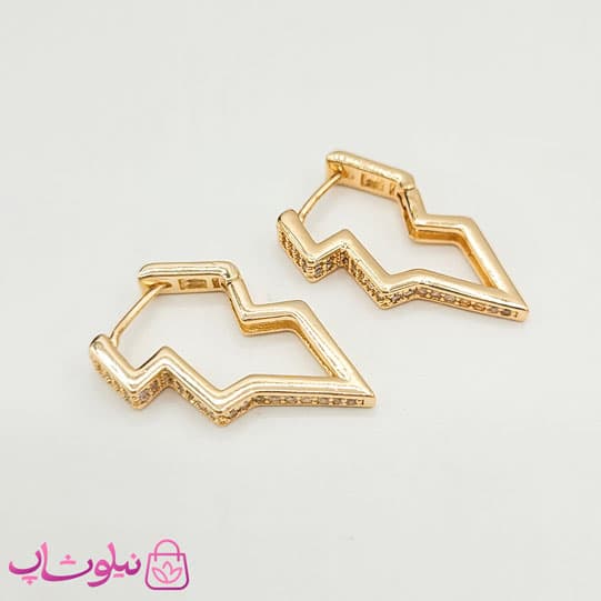 گوشواره آویز زنانه ysx مدل صاعقه کد 55 — تصویر ۵