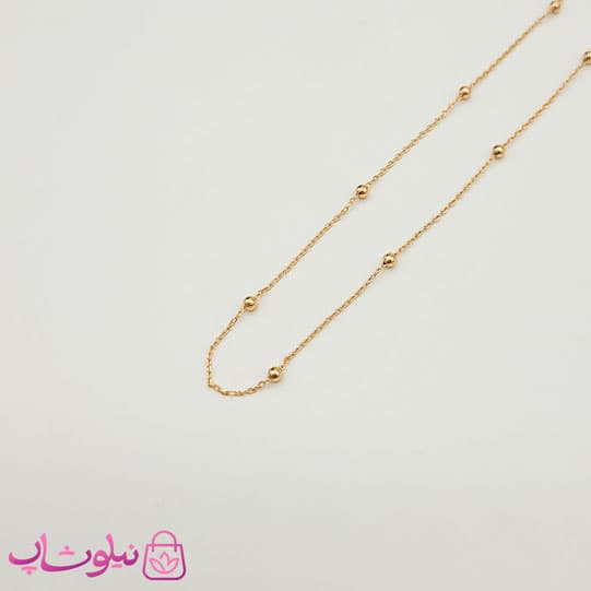 زنجیر دخترانه ژوپینگ مدل توپی نازک کد 1059
