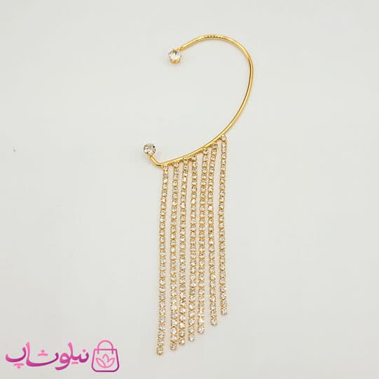 گوشواره دخترانه ysx مدل دور گوش نگین دار کد 625