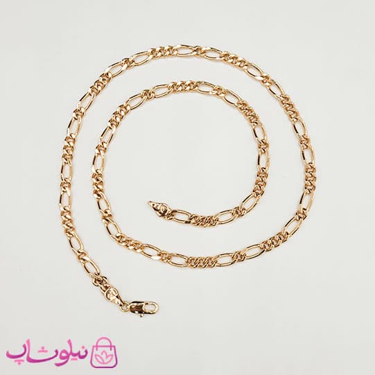 زنجیر ژوپینگ فیگارو طول 50 سانت و عرض 4 میل کد 900 — تصویر ۴