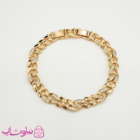 دستبند زنانه ژوپینگ نگیندار کد 2291 — تصویر ۲