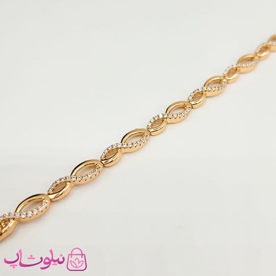 دستبند دخترانه ژوپینگ مدل بینهایت کد 2591