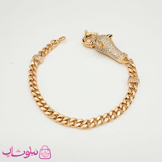 دستبند زنانه ژوپینگ مدل ببر یا تایگر کد 3391 — تصویر ۵