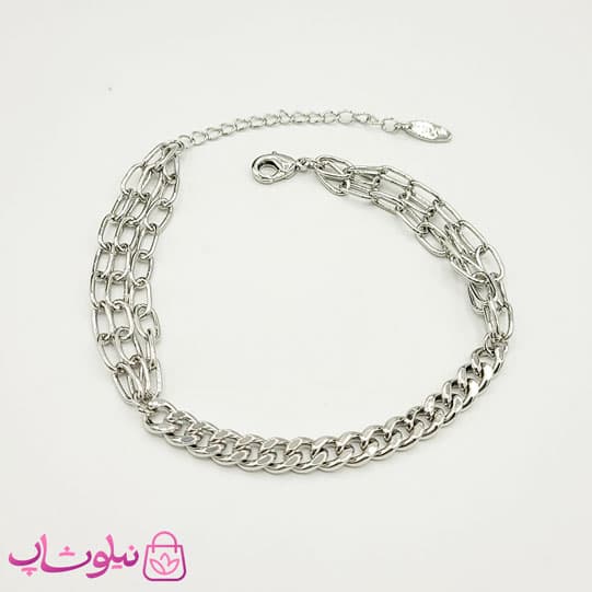 پابند دخترانه وای اس ایکس نقره ای کد 841 — تصویر ۳