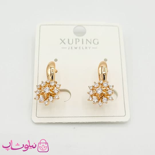 گوشواره زنانه ژوپینگ مدل گل کد 1296
