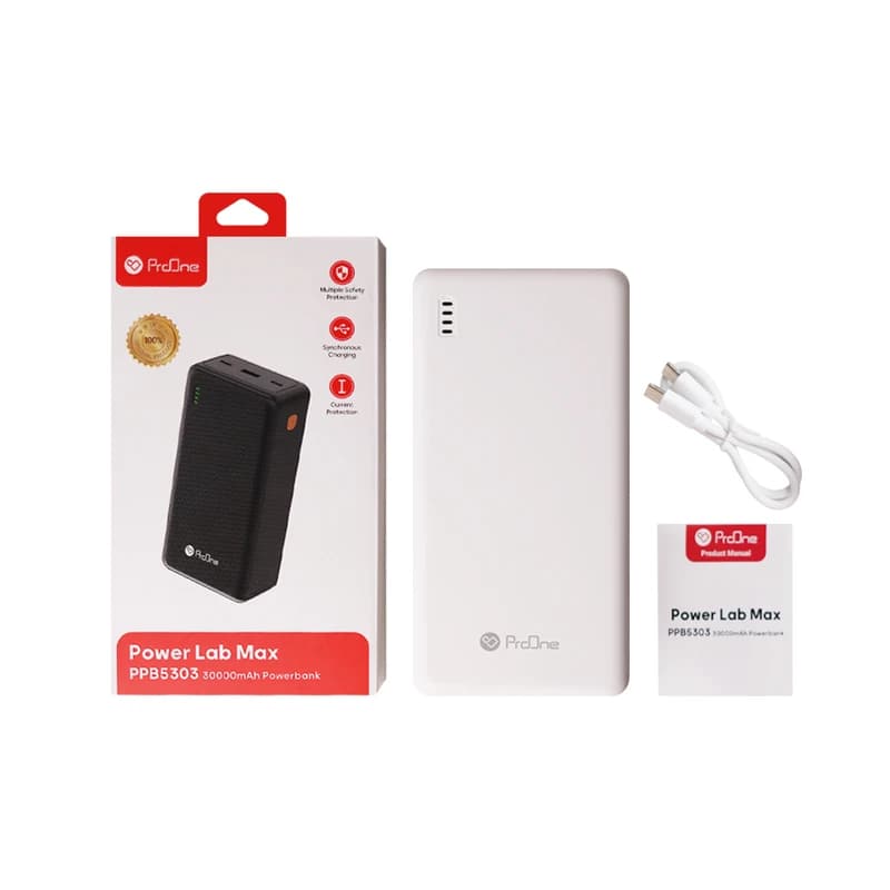 پاوربانک پرووان مدلProOne PPB5303 ظرفیت 30000 میلی‌ آمپر ساعت — تصویر ۵