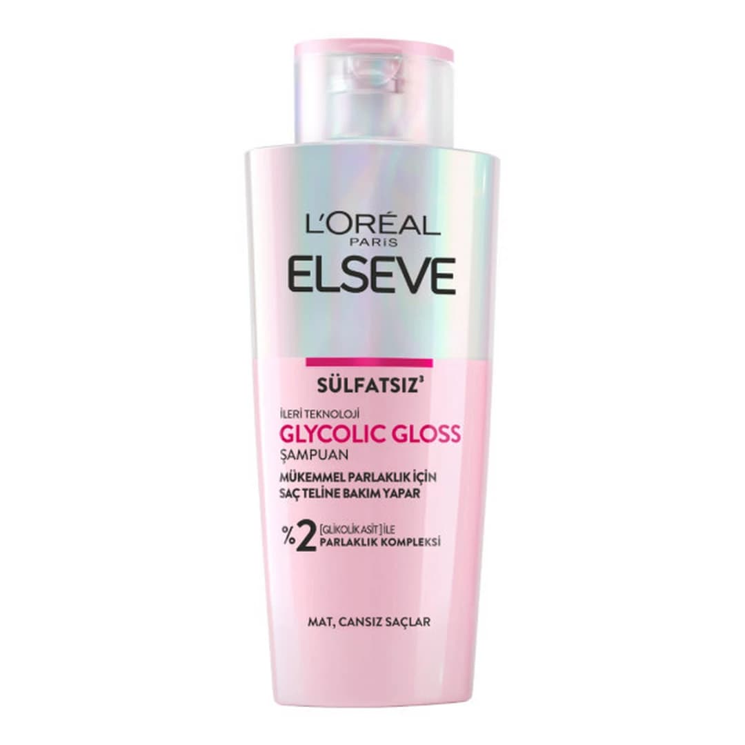 شامپو بدون سولفات براق کننده مو ELSEVE مدل GLYCOLIC GLOSS