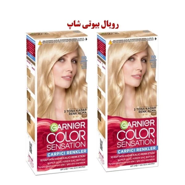پک 2 عددی رنگ موی بلوند روشن شماره 110 مدل SENSATION — تصویر ۵