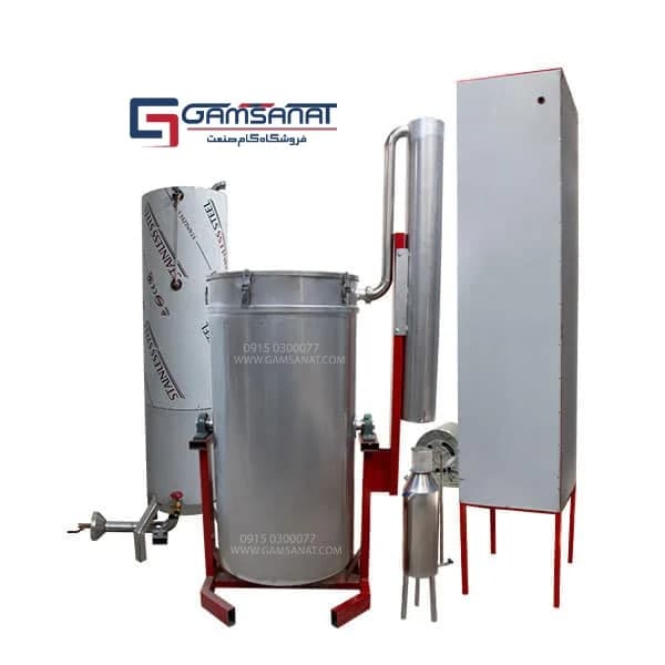 دستگاه عرق گیر صنعتی 400 لیتری استیل