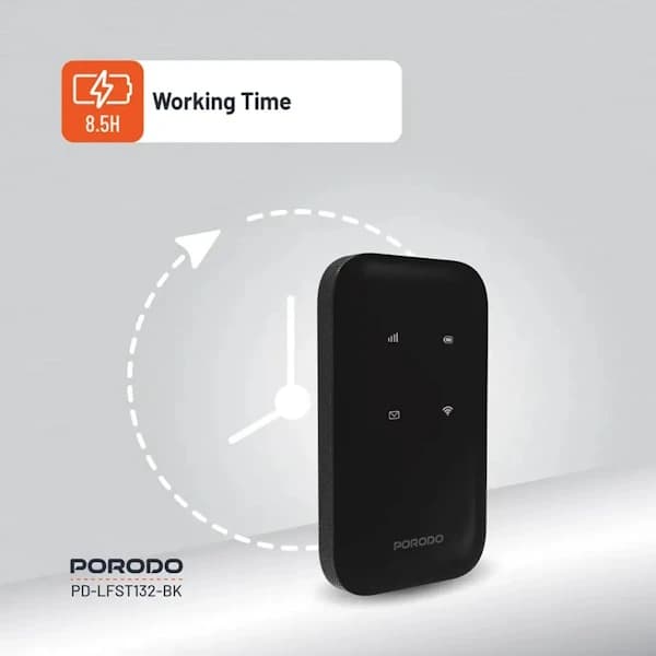 مودم جیبی پرودو PD-LFST132 ظرفیت ۴G LTE و PORODO WiFi 6 — تصویر ۶