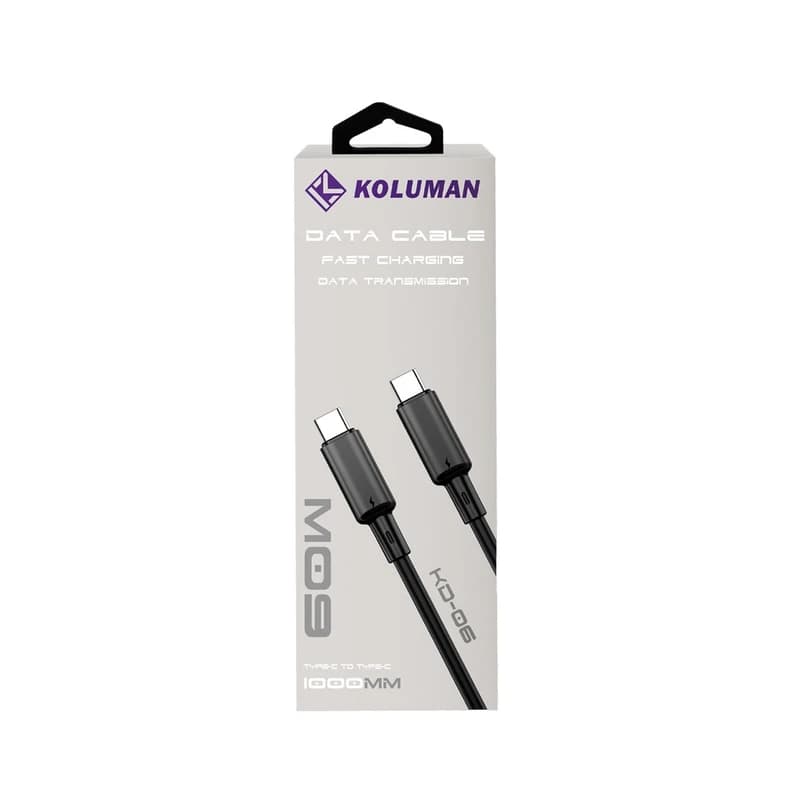 کابل تبدیل USB-C کلومن مدل KOLUMAN KD-06 طول 1 متر — تصویر ۱۱