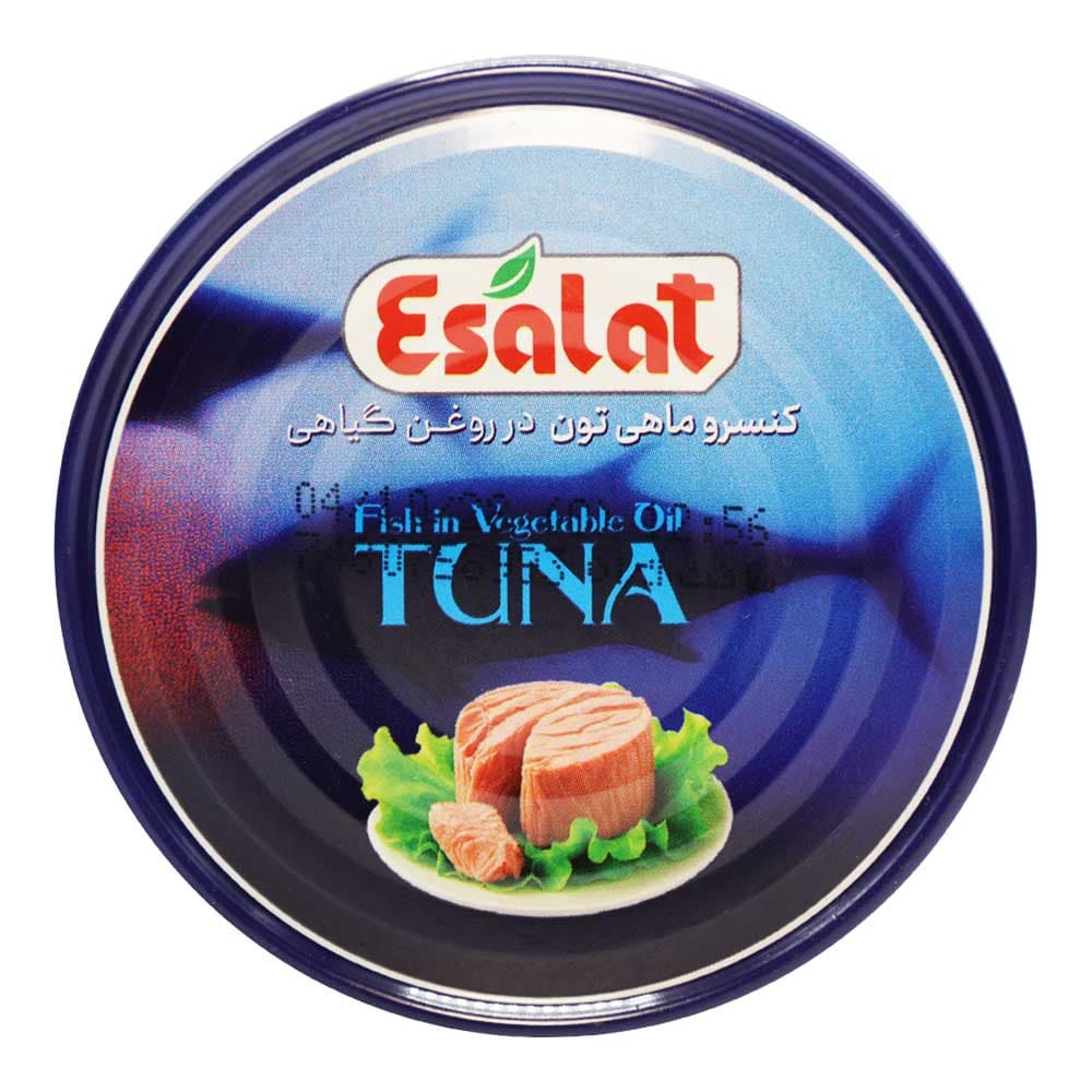 تن ماهی در روغن گیاهی اصالت ESALAT وزن 180 گرم