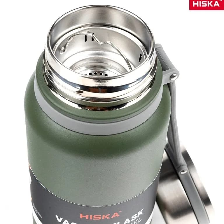 فلاسک سفری استیل وکیوم استیل ضد زنگ Hiska HR-80 — تصویر ۶