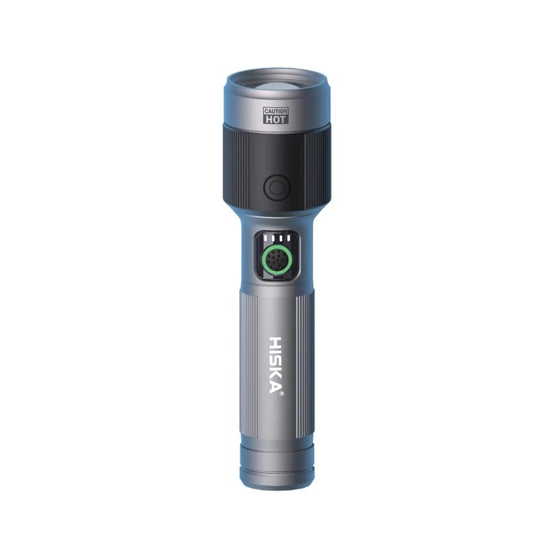 چراغ قوه دستی هیسکا مدل HR-47 با بدنه آلومینیومی 1450 لومن