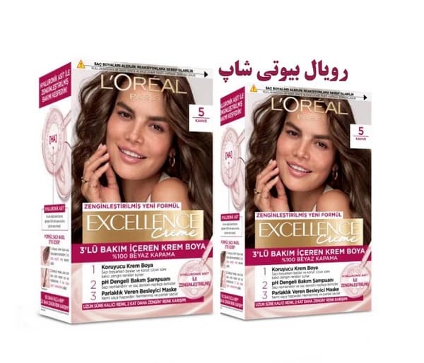 پک 2 عددی رنگ مو EXCELLENCE شماره 5 رنگ قهوه ای – نسل جدید — تصویر ۶
