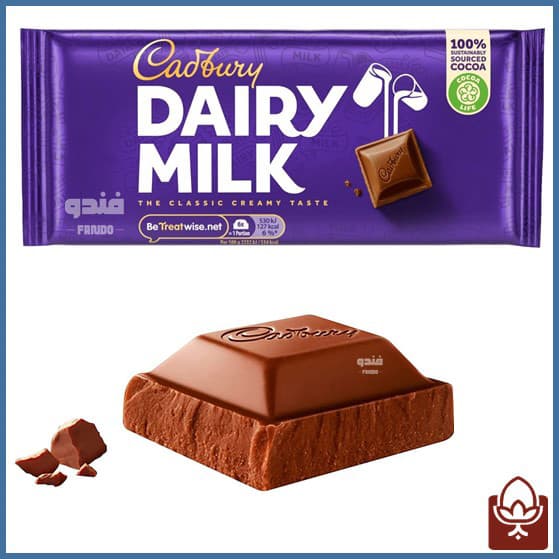 شکلات شیری کدبری دیری میلک 160 گرم | Cadbury Dairy Milk اصل با طعم کلاسیک