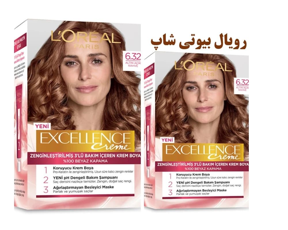 پک 2 عددی رنگ مو EXCELLENCE شماره 6.32 قهوه ای کاراملی