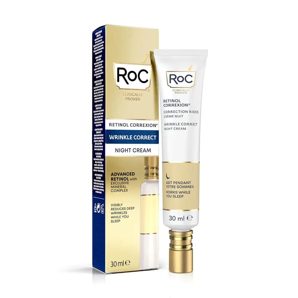 کرم رتینول ضد چروک شب ROC آمریکا مدل RETINOL CORREXION