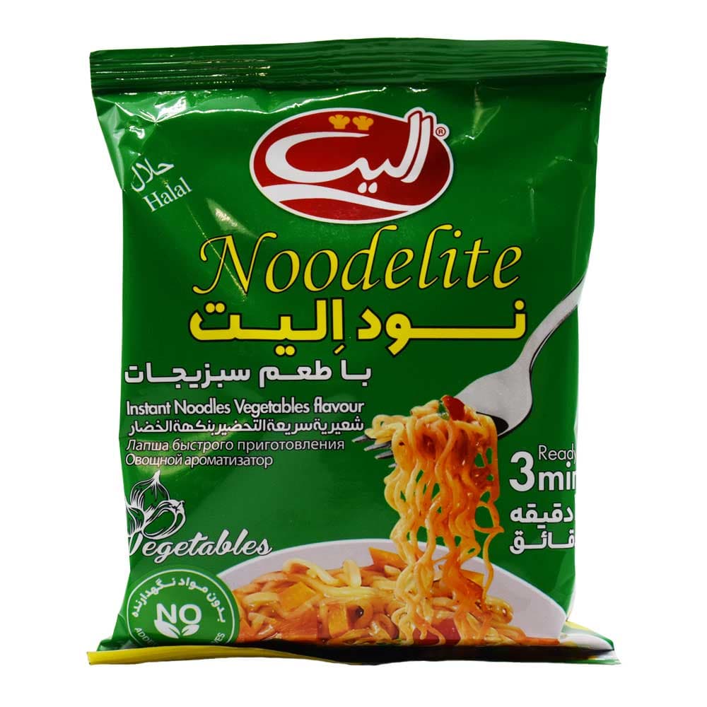 نودل فوری نودالیت NOODELITE با طعم سبزیجات وزن 75 گرم