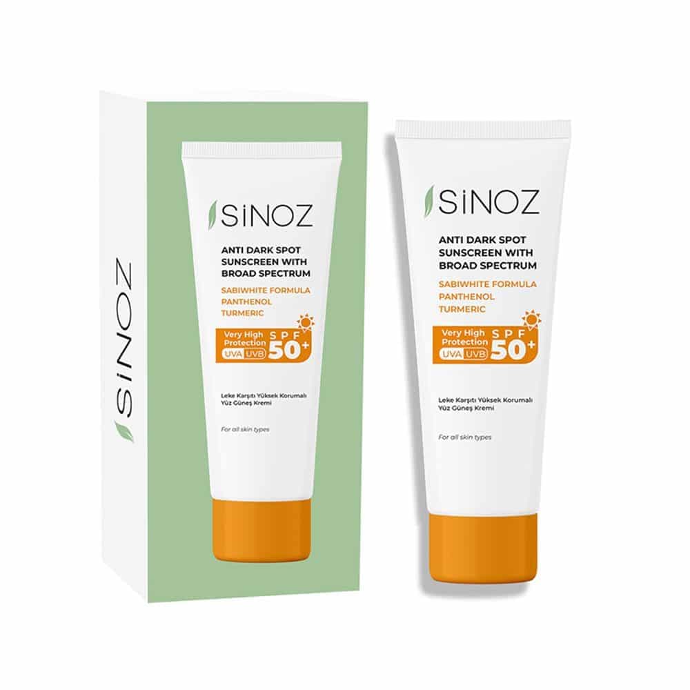 کرم ضد آفتاب قوی و ضد لک SiNOZ با SPF 50 حجم 50 میل انقضاء 2026