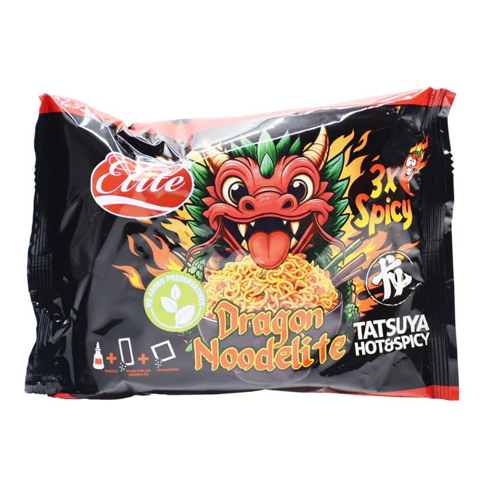 نودل فوری نودالیت NOODELITE تاتسویا با طعم سبزیجات 3X تند وزن 130 گرم