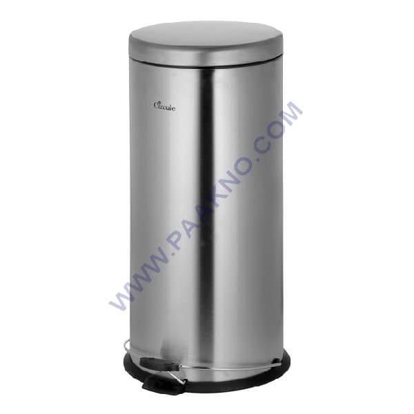 سطل زباله 30 لیتری پدالی سرکوله – استیل