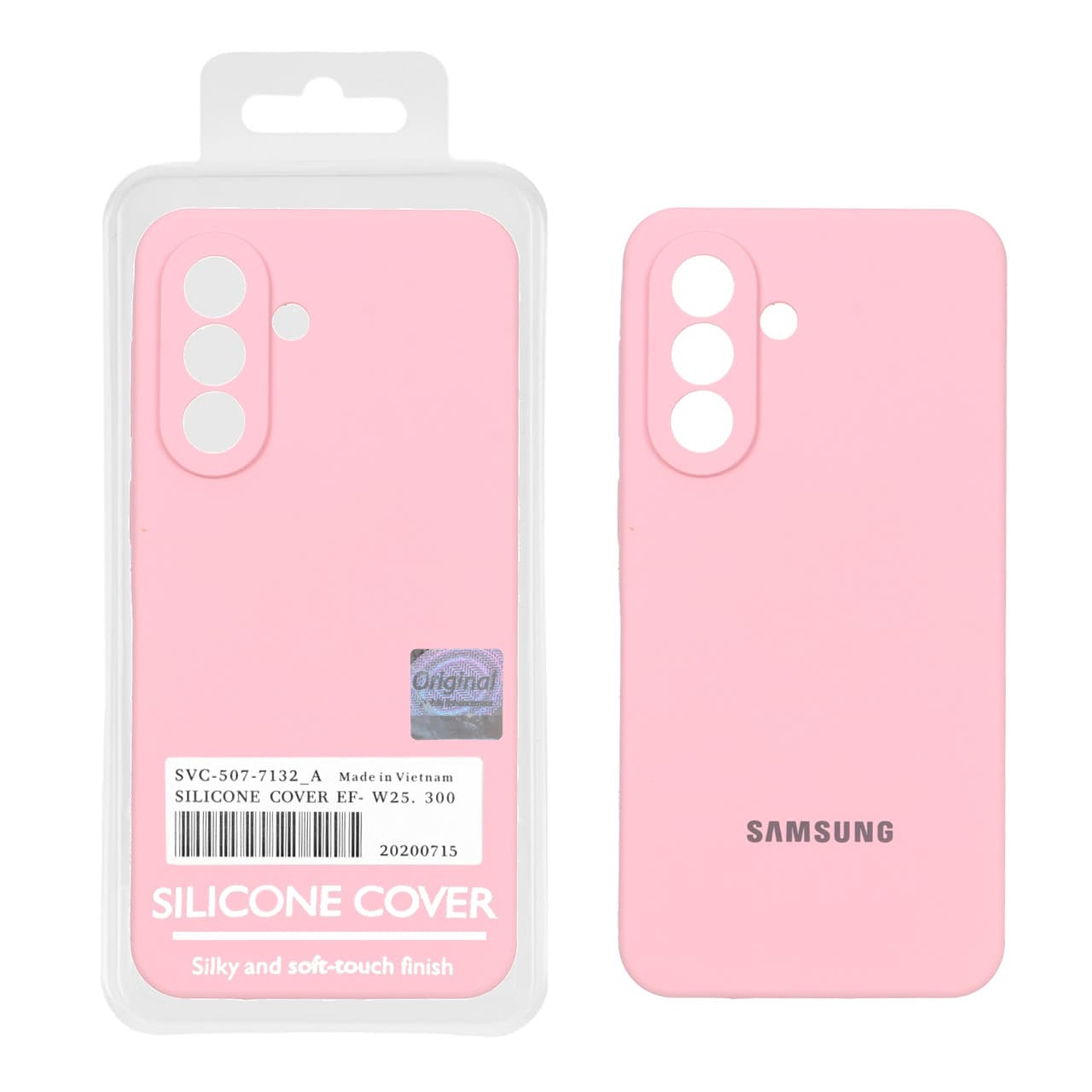 قاب سیلیکونی پاک کنی اورجینال Master Quality مدل Samsung Galaxy A57 – کرم نارنجی (پک دار) — تصویر ۵