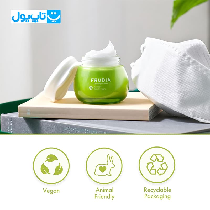 کرم آبرسان صورت فرودیا Frudia حاوی عصاره آووکادو تسکین‌ دهنده و ضد قرمزی 55 گرم — تصویر ۴