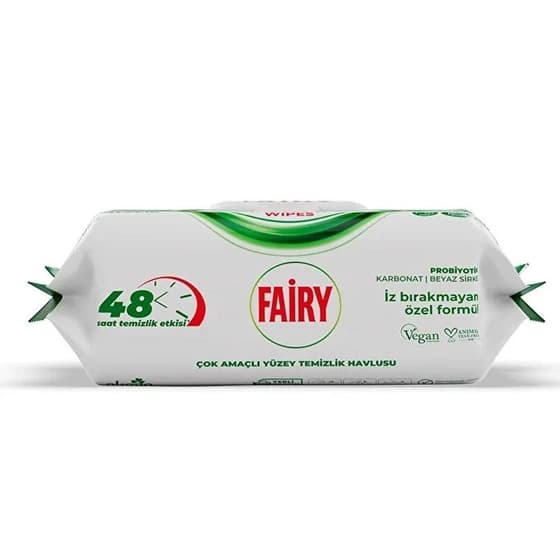 دستمال مرطوب سطوح فیری Fairy مدل Power Wipes حاوی صابون سفید بسته 100 عددی — تصویر ۸