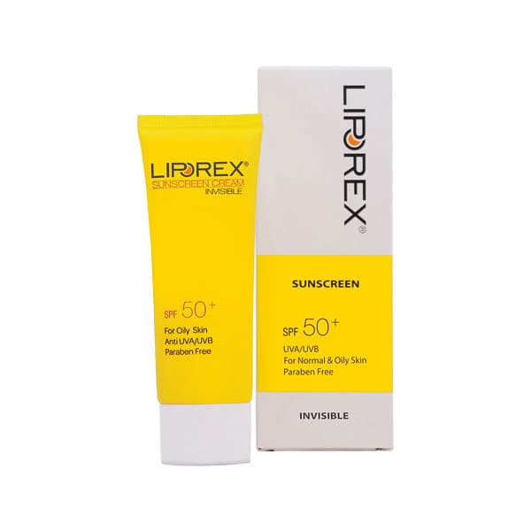 کرم ضد آفتاب بی رنگ SPF 50 لیپورکس مناسب پوست نرمال تا چرب