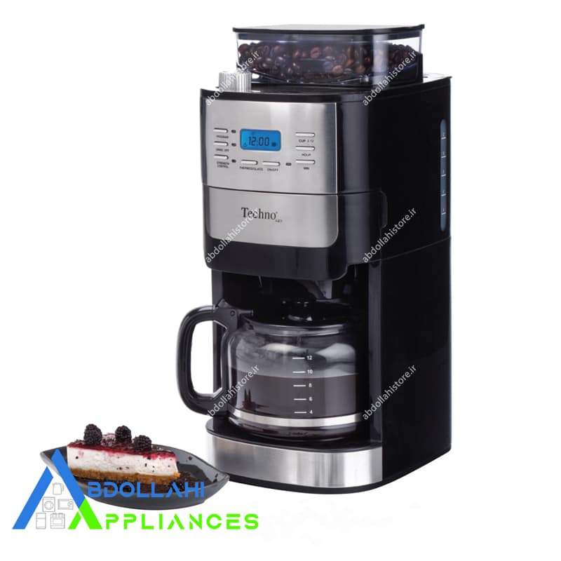قهوه فرانسه ساز با آسیاب تکنو Technoمدل Te-825 با 24 ماه گارانتی