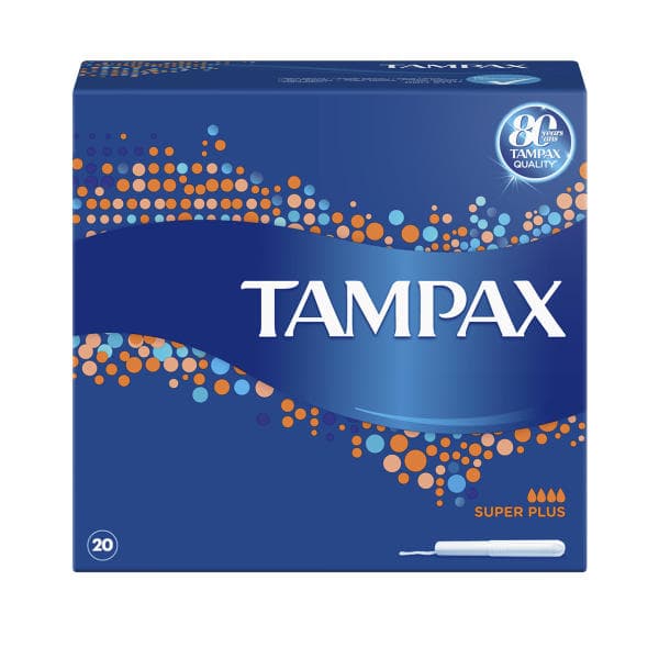 تامپون تامپکس مدلTAMPAX Super Plus بسته 20 عددی
