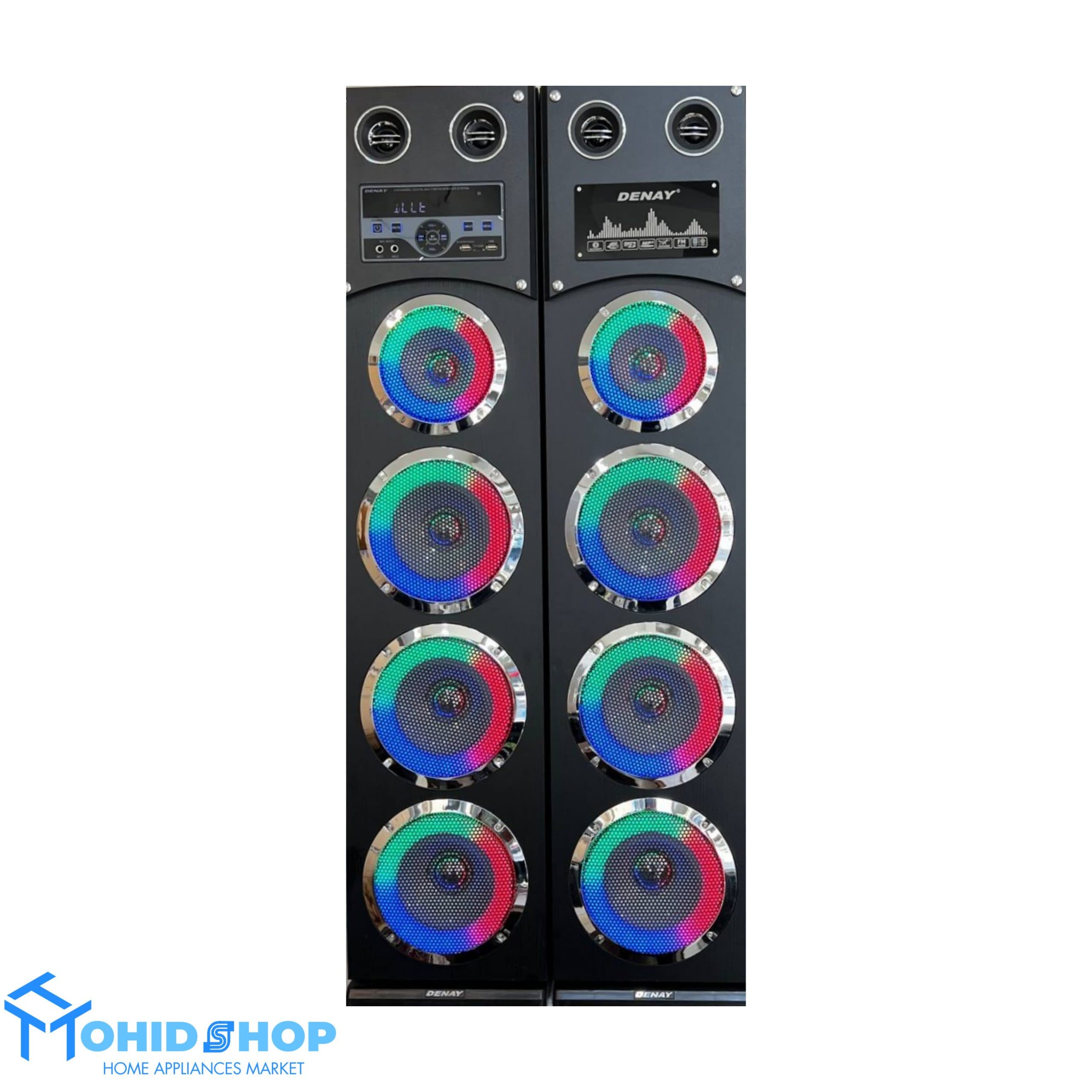 اسپیکر خانگی رقص نور دار دنای مدل DE-3080LW3 — تصویر ۱۰