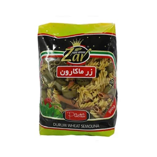 ماکارونی زر مخلوط سبزیجات 500گ — تصویر ۲
