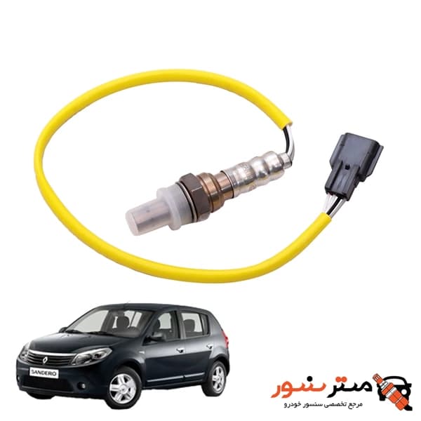 سنسور اکسیژن رنو ساندرو NTK ژاپن سیم زرد اصلی