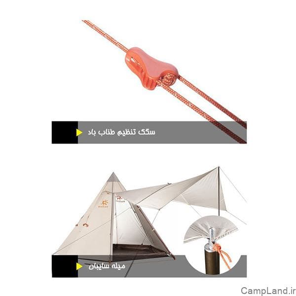 چادر 3 نفره کایلاس مدل FAIRY LAND KT2102101 — تصویر ۶