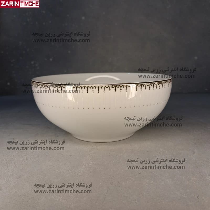 کاسه آبگوشت خوری چینی زرین مدل سپیدار 6 عدد — تصویر ۶