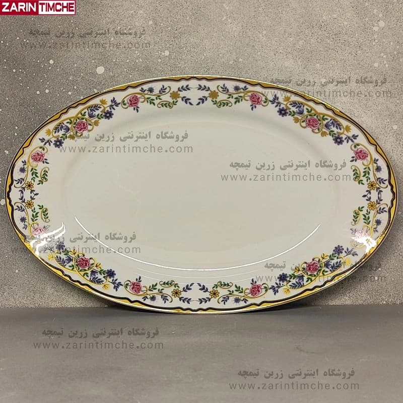 دیس چینی زرین مدل گلستان سایز 38