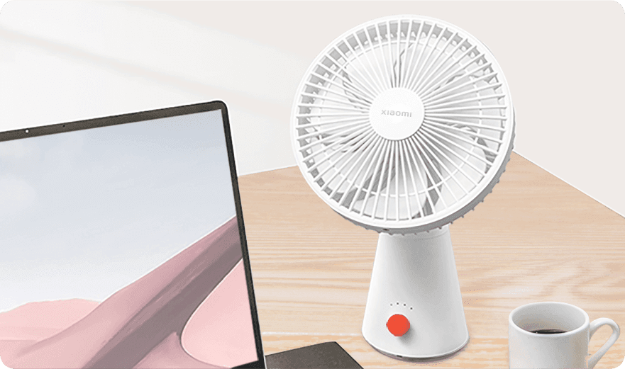 پنکه رو میزی شیائومی xiaomi rechargeable mini fan — تصویر ۱۱