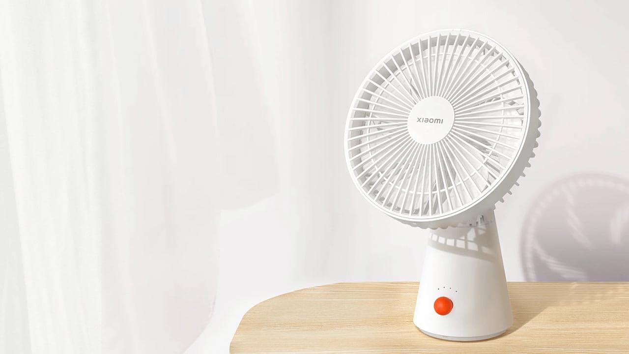 پنکه رو میزی شیائومی xiaomi rechargeable mini fan — تصویر ۳