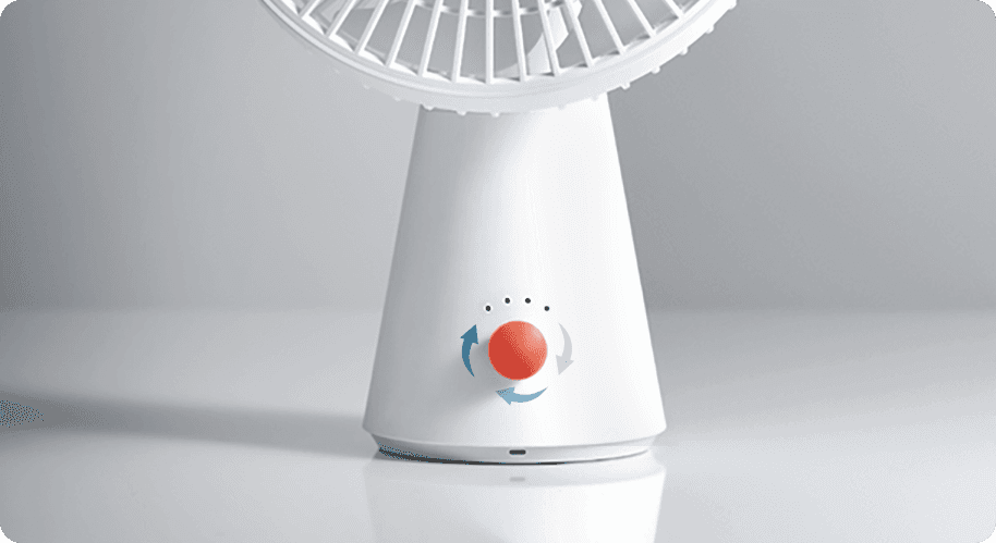 پنکه رو میزی شیائومی xiaomi rechargeable mini fan — تصویر ۵