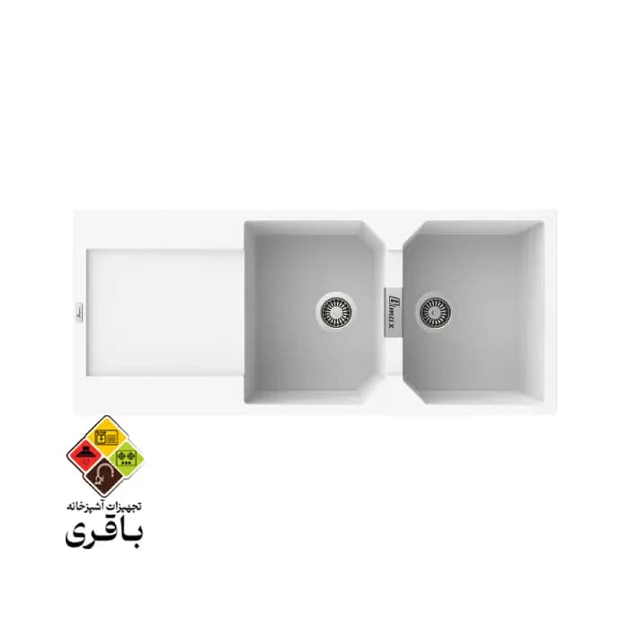 سینک گرانیتی بیمکث مدل ۴۶۰۶ سفید — تصویر ۲