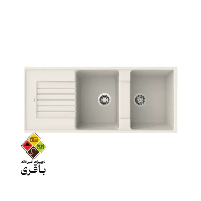سینک گرانیتی بیمکث مدل ۴۶۰۲ کرم — تصویر ۳