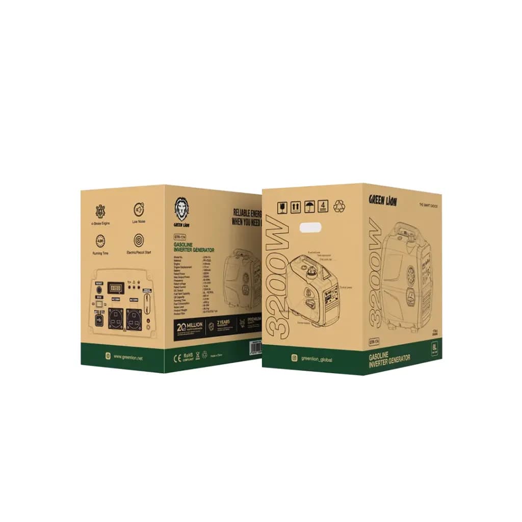 ژنراتور بنزینی گرین لاین Green Lion Gasoline Inverter Generator GTR174 — تصویر ۴
